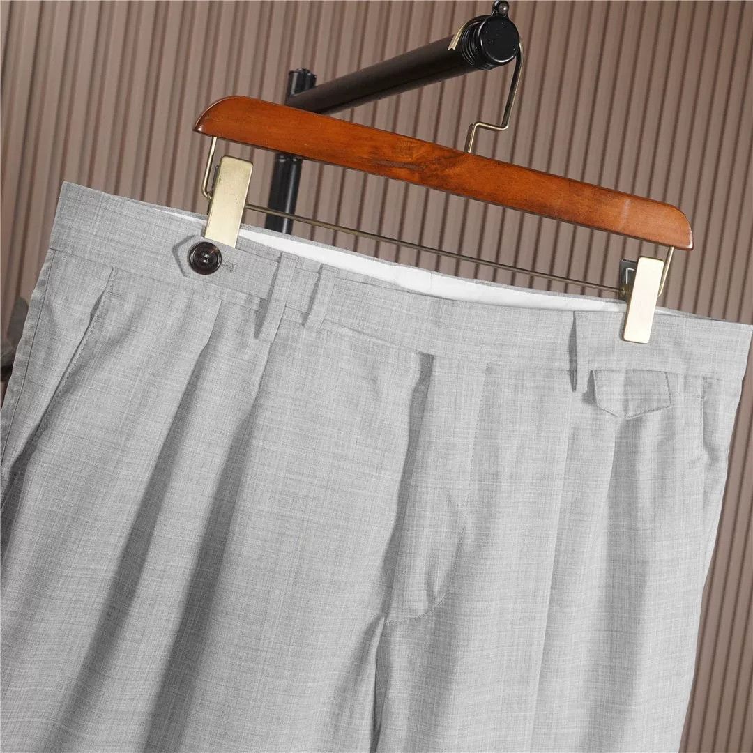 Brunello Cucinelli Brunello Cucinelli Gray Wool Trousers Size US 36 / EU 52 - 3 Thumbnail