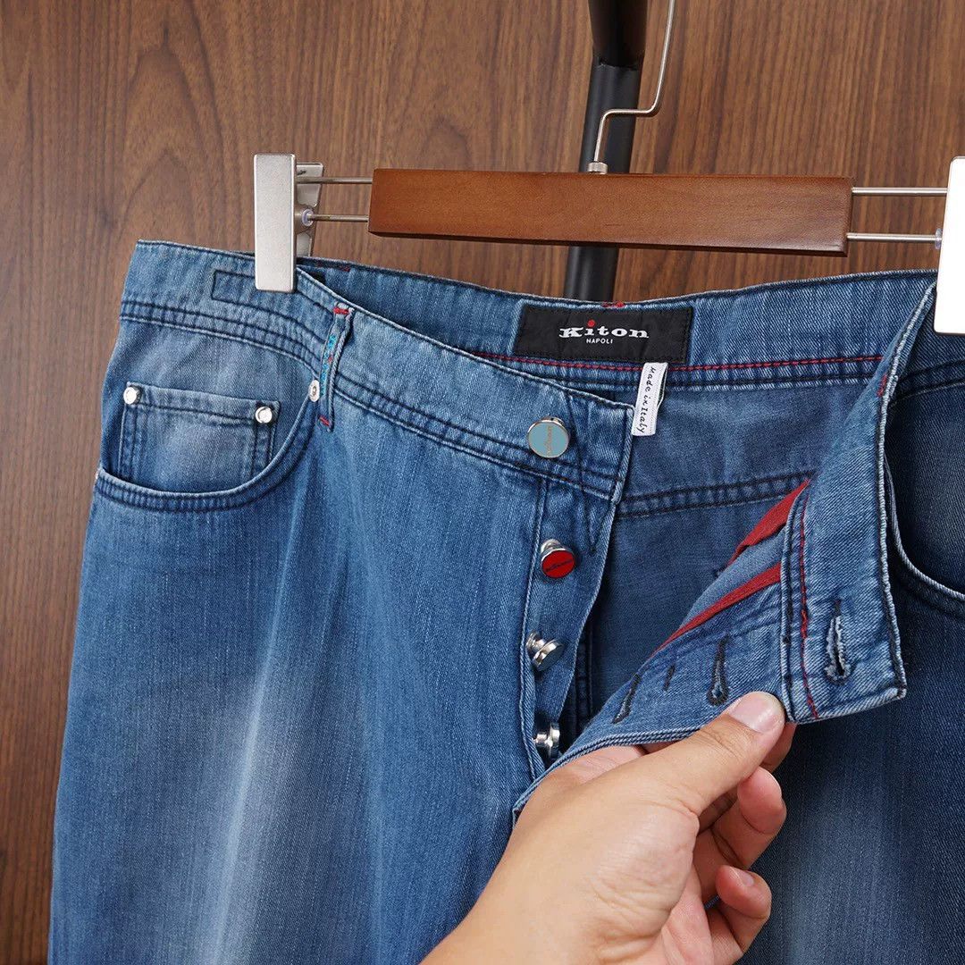 Kiton Kiton Slim Fit Denim Pants Size US 28 / EU 44 - 5 Thumbnail