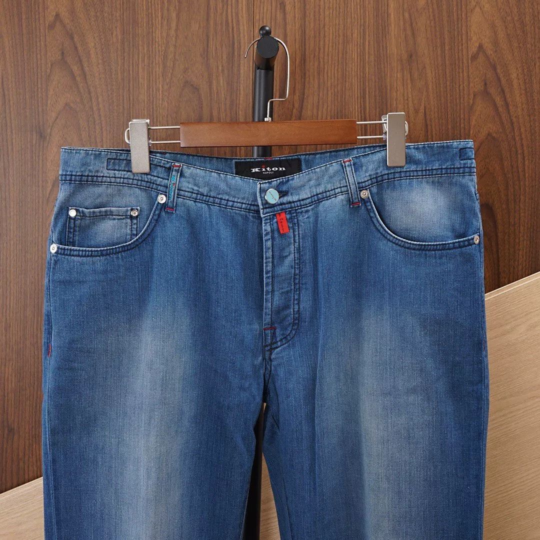 Kiton Kiton Slim Fit Denim Pants Size US 28 / EU 44 - 3 Thumbnail
