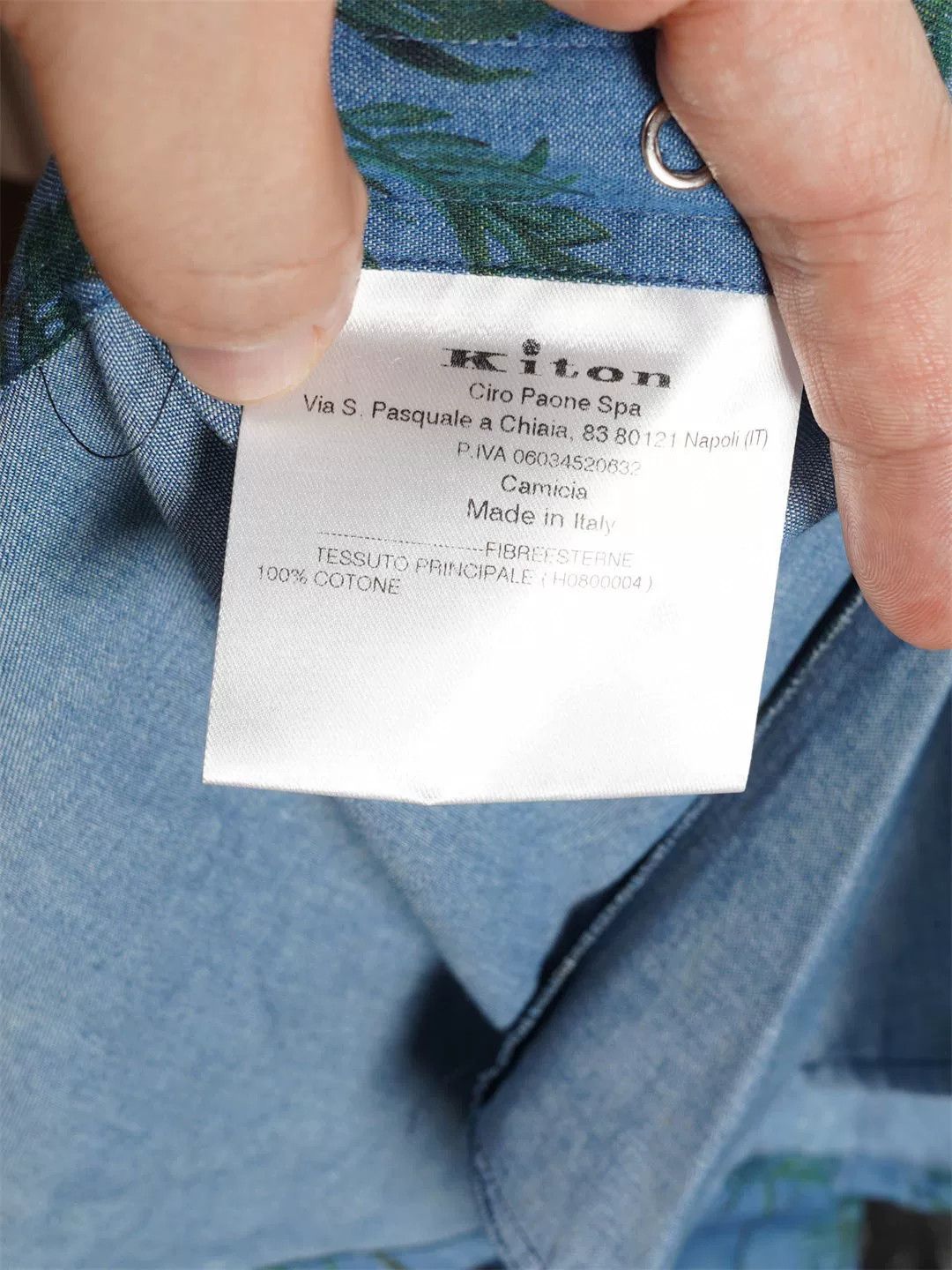 Kiton Kiton Cotton Printed Hooded Jacket Size US M / EU 48-50 / 2 - 9 Thumbnail