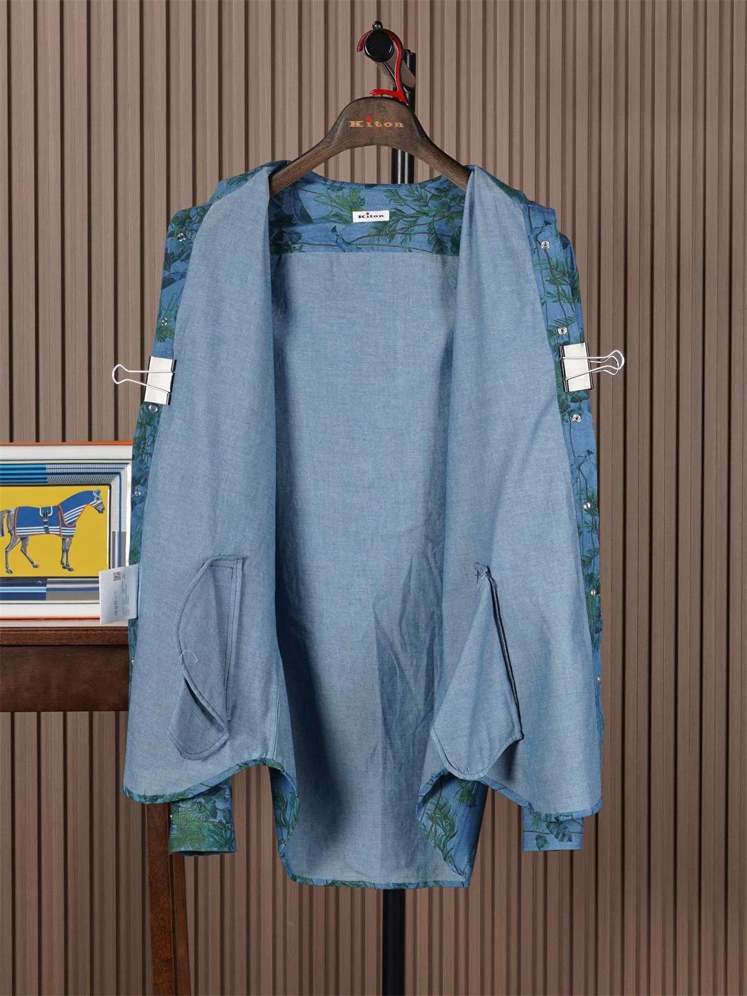 Kiton Kiton Cotton Printed Hooded Jacket Size US M / EU 48-50 / 2 - 3 Thumbnail