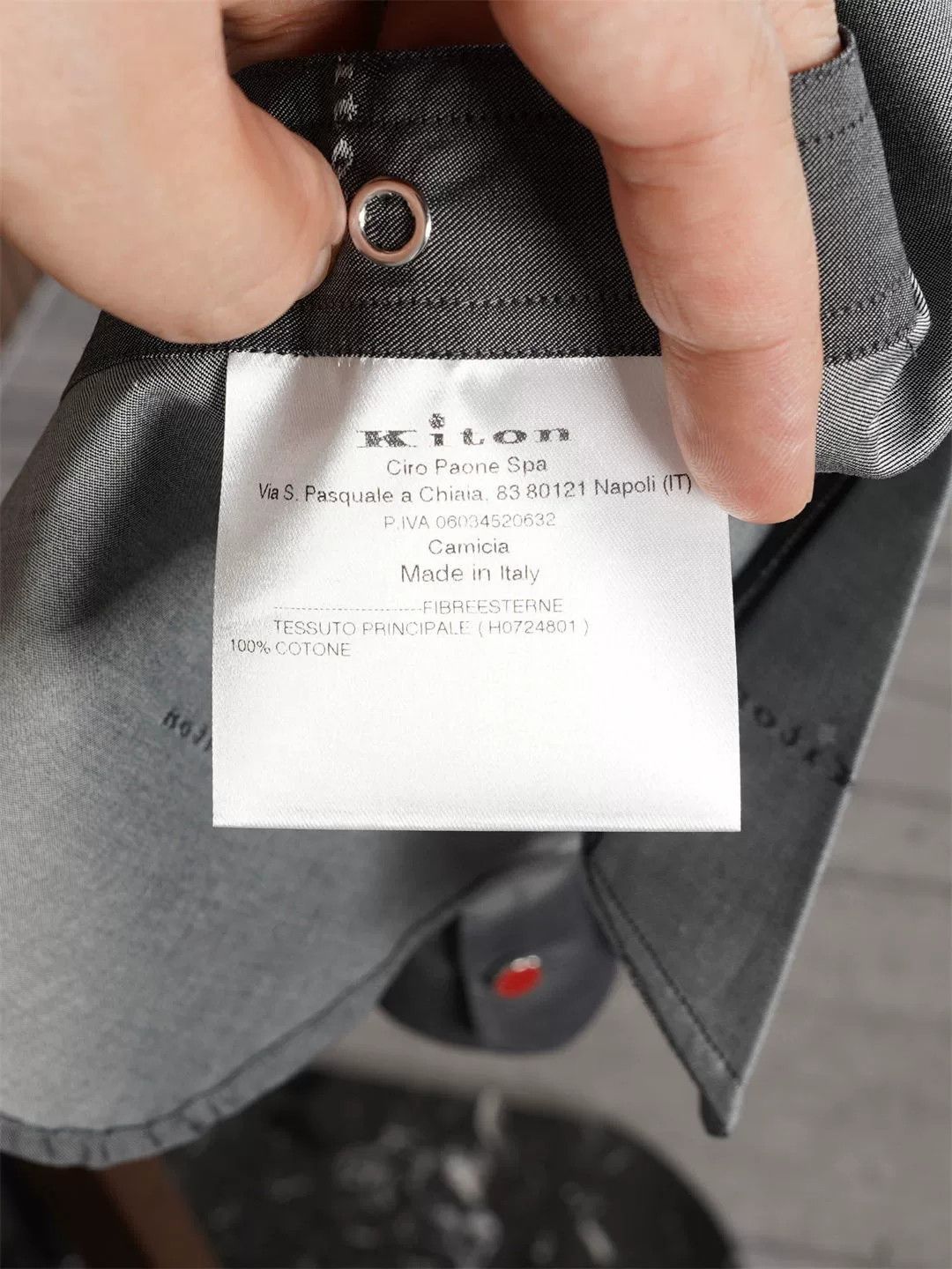 Kiton Kiton Gray Cotton Hooded Jacket Size US XS / EU 42 / 0 - 8 Thumbnail