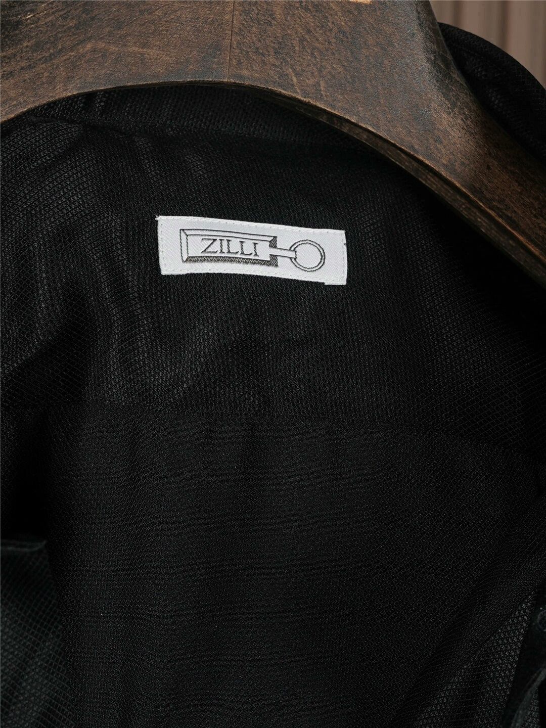 Zilli ZILLI Black Silk Shirt with Mother of Pearl Buttons Size US XS / EU 42 / 0 - 4 Thumbnail