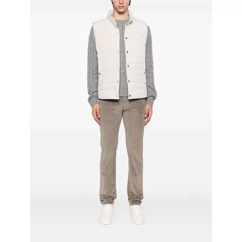Brunello Cucinelli Brunello Cucinelli White Down Vest Size US S / EU 44-46 / 1 - 5 Thumbnail