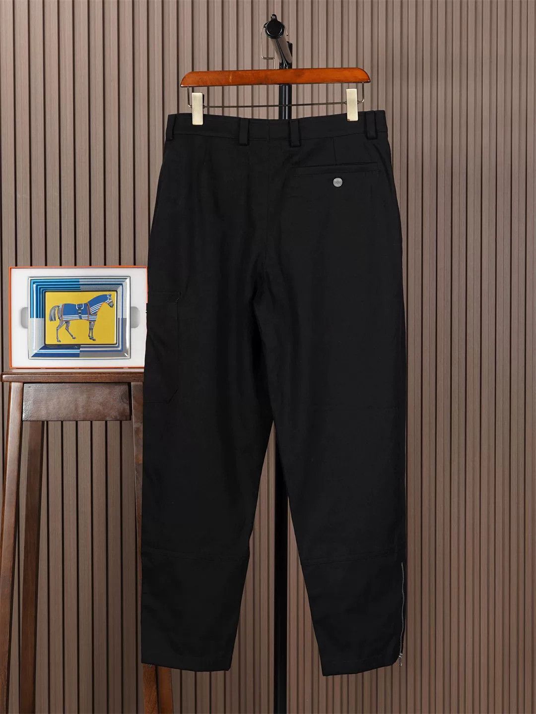 Hermes Hermes Men's Relaxed Fit Trousers Size US 26 / EU 42 - 2 Thumbnail