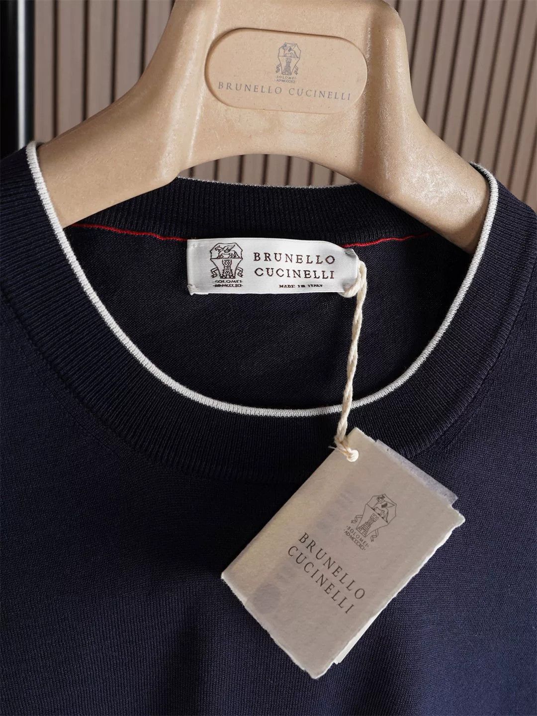 Brunello Cucinelli Brunello Cucinelli Men's Knit T-Shirt Size US M / EU 48-50 / 2 - 2 Thumbnail