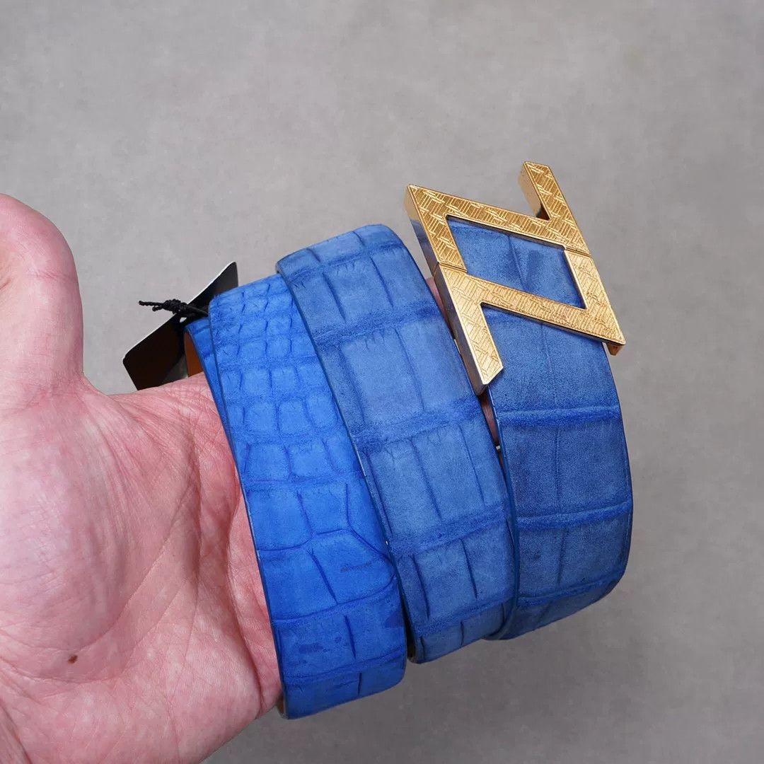 Zilli Gold Zilli Eel Skin Belt Size ONE SIZE - 2 Thumbnail