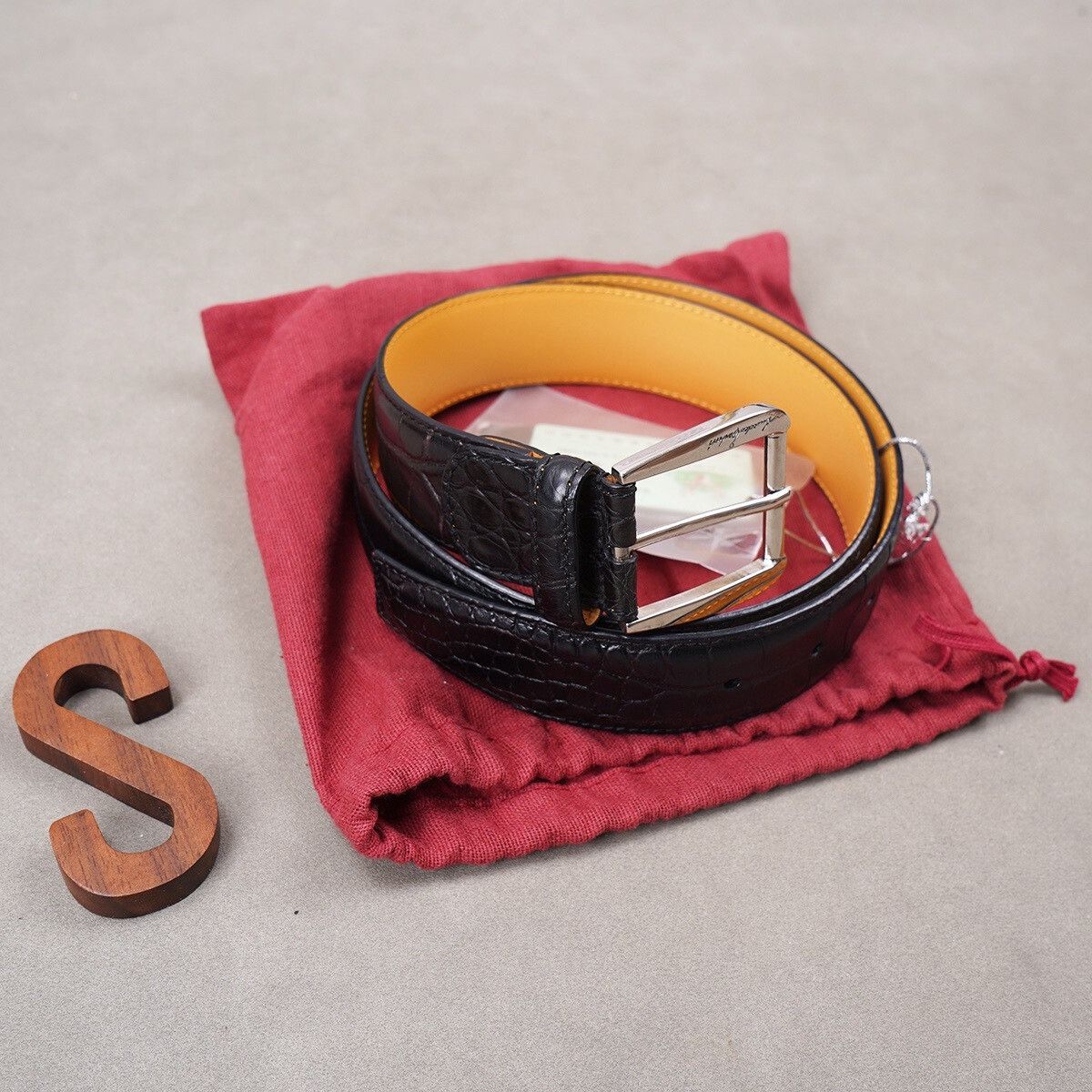 Testoni A.Testoni E Fish Skin Belt Size ONE SIZE - 5 Thumbnail