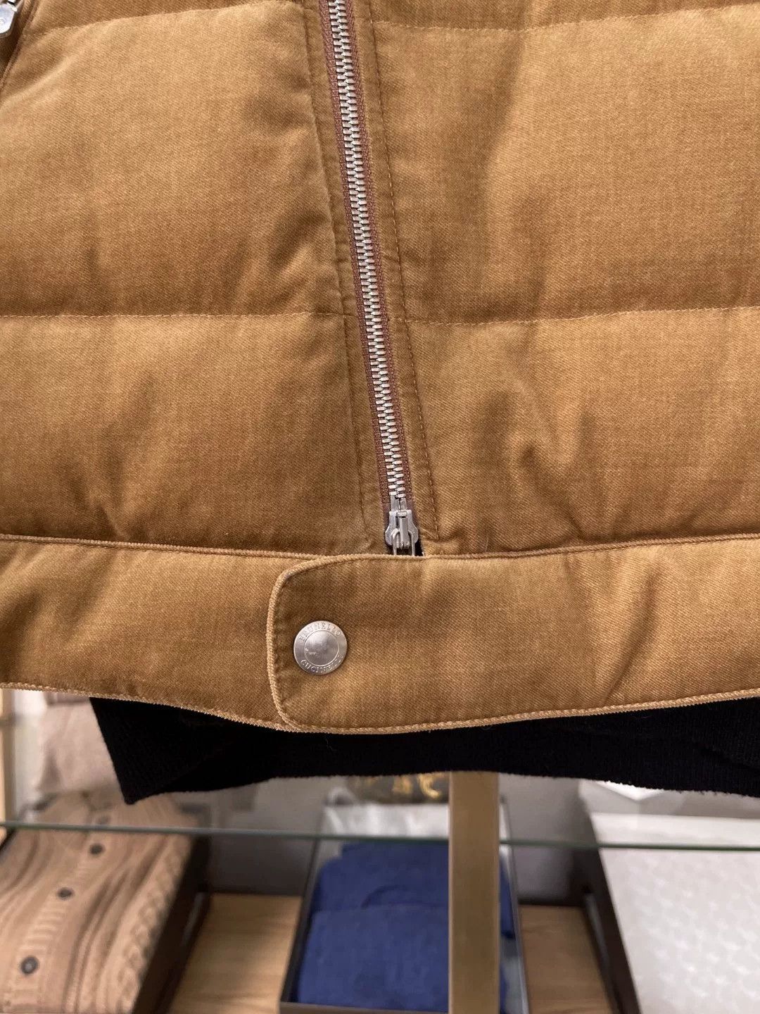 Brunello Cucinelli Brunello Cucinelli Brown Down Vest Size US S / EU 44-46 / 1 - 6 Thumbnail