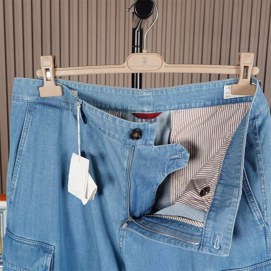 Brunello Cucinelli Brunello Cucinelli Men's Utility Denim Pants Size US 34 / EU 50 - 4 Thumbnail