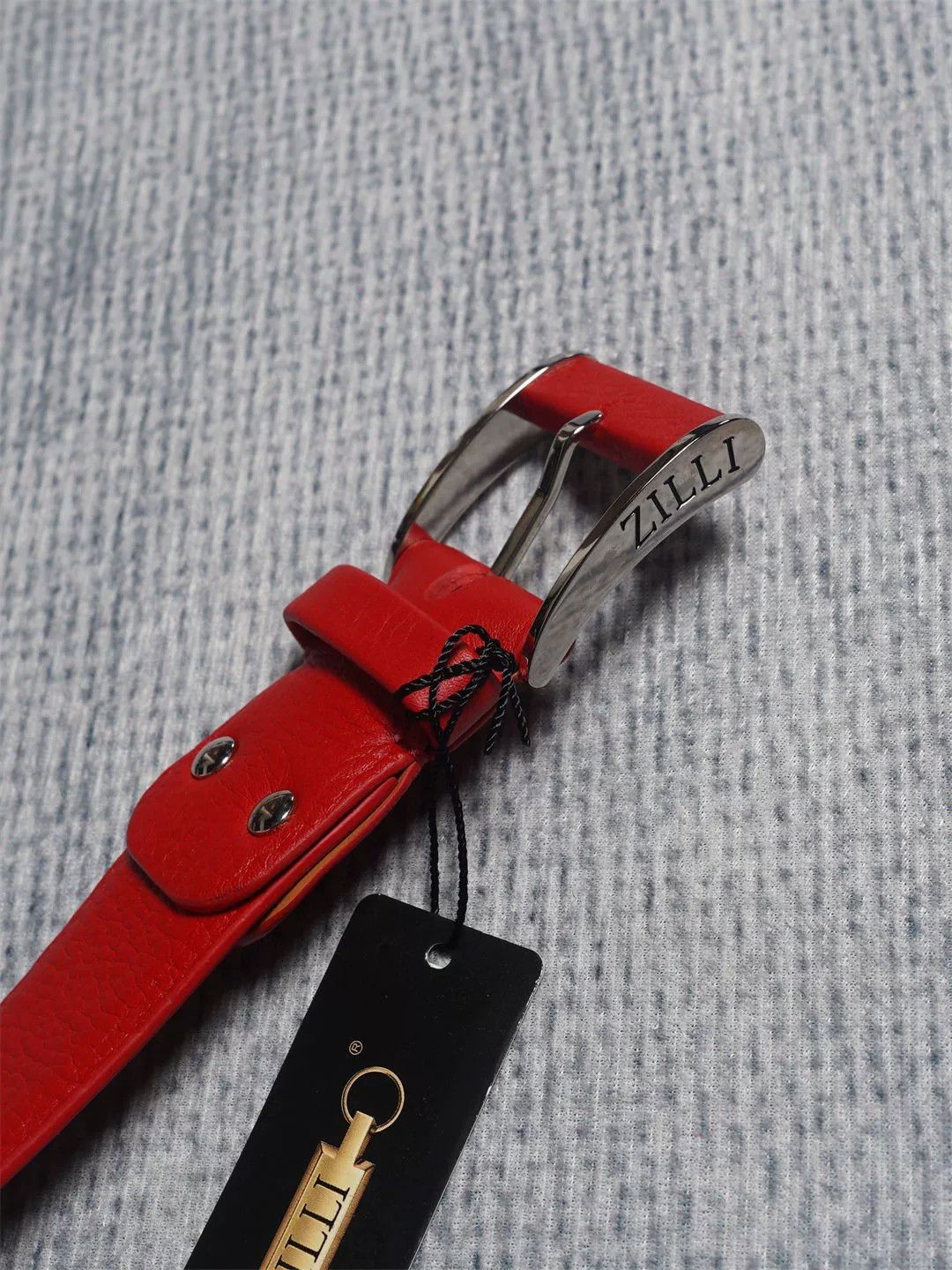 Zilli ZILLI Red Leather Belt for Men Size ONE SIZE - 4 Thumbnail