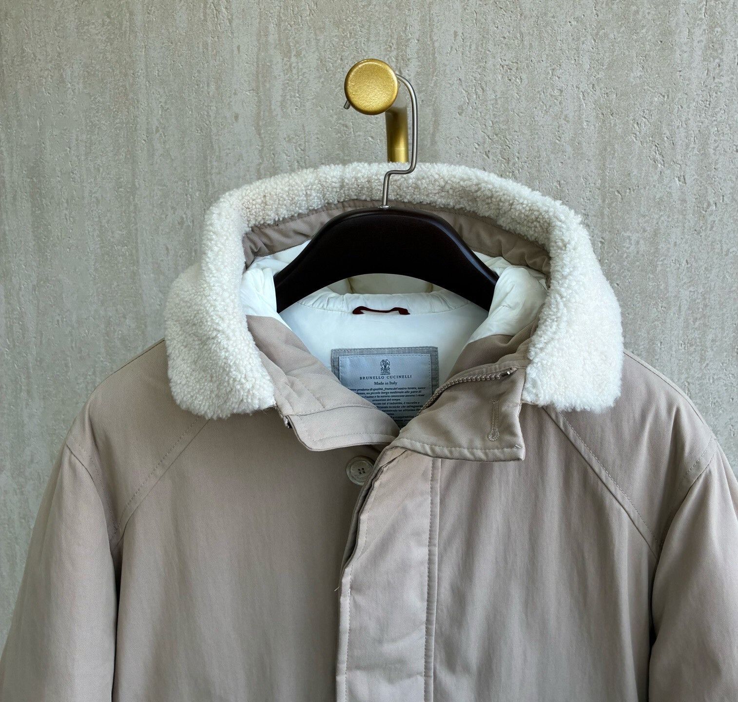 Brunello Cucinelli Brunello Cucinelli Beige Down Jacket Size US M / EU 48-50 / 2 - 4 Thumbnail