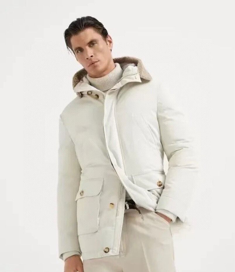 Brunello Cucinelli Brunello Cucinelli Beige Down Jacket Size US M / EU 48-50 / 2 - 5 Thumbnail