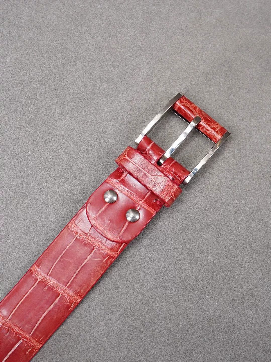 Zilli ZILLI Red Fish Skin Belt 105cm Size ONE SIZE - 3 Thumbnail