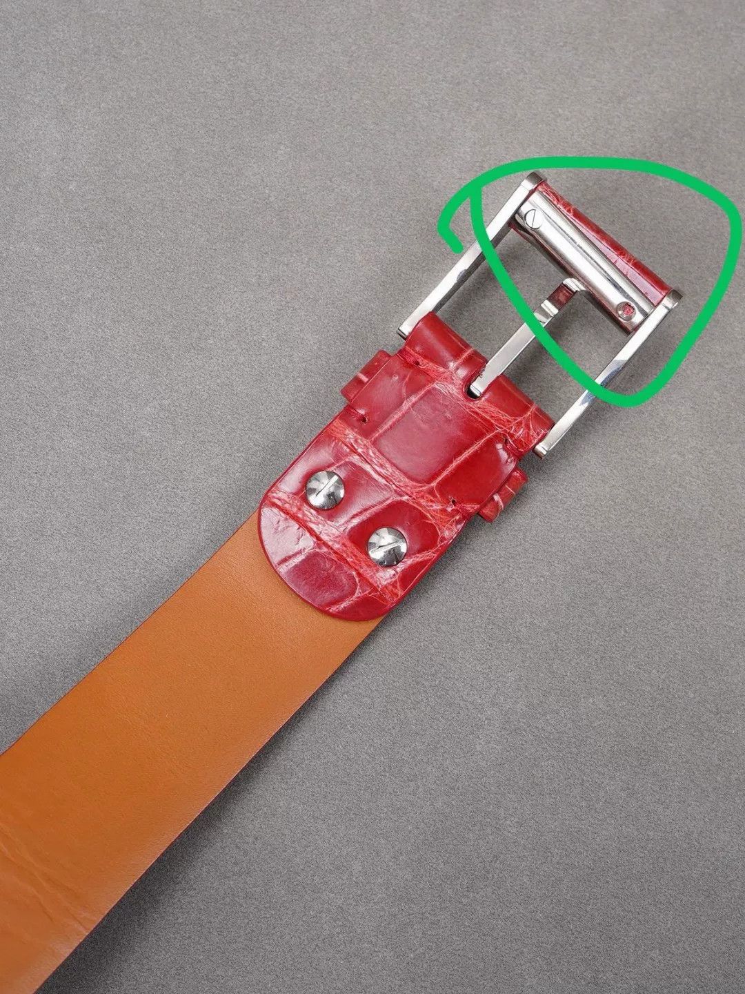 Zilli ZILLI Red Fish Skin Belt 105cm Size ONE SIZE - 8 Thumbnail