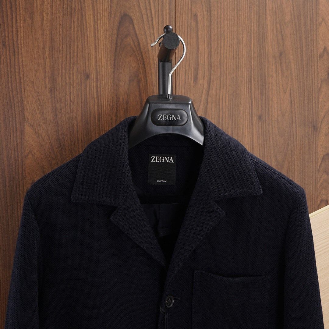 Ermenegildo Zegna ZEGNA Navy Blue Jacket Special Offer Size US S / EU 44-46 / 1 - 4 Thumbnail