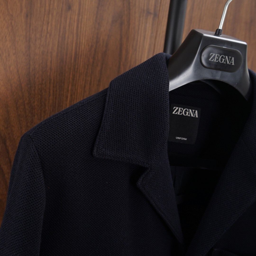 Ermenegildo Zegna ZEGNA Navy Blue Jacket Special Offer Size US S / EU 44-46 / 1 - 5 Thumbnail