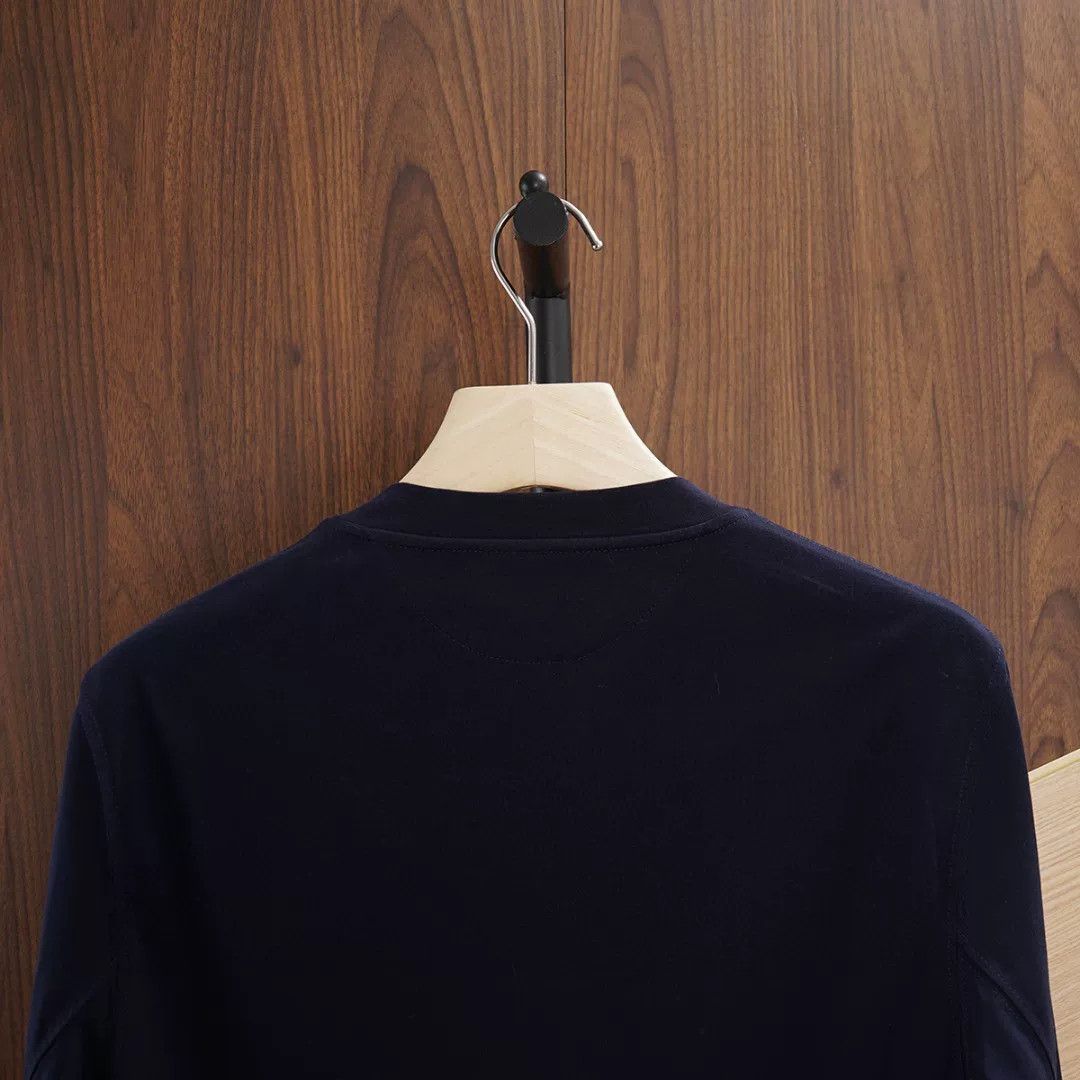Brunello Cucinelli Brunello Cucinelli Navy Cotton Shirt Size US S / EU 44-46 / 1 - 4 Thumbnail