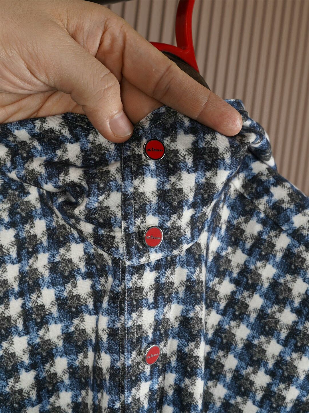 Kiton Kiton Cotton Flannel Hooded Jacket Size US M / EU 48-50 / 2 - 4 Thumbnail