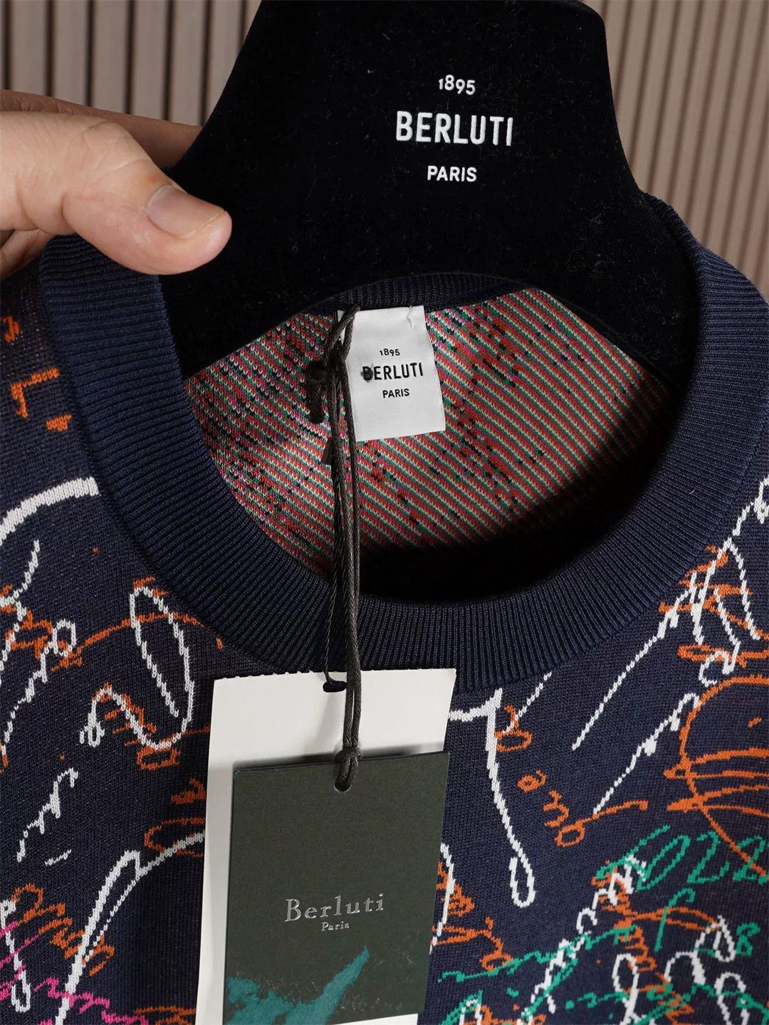 Berluti Berluti Love Letter Pullover Sweater Size US M / EU 48-50 / 2 - 4 Thumbnail