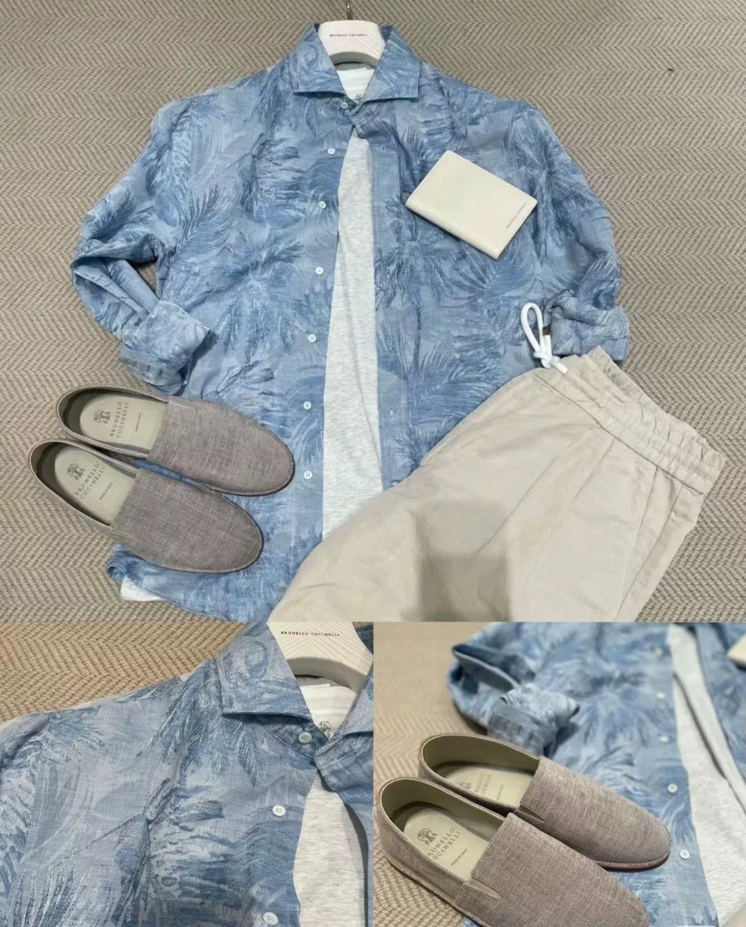 Brunello Cucinelli Brunello Cucinelli Blue Casual Shirt Size US S / EU 44-46 / 1 - 7 Thumbnail