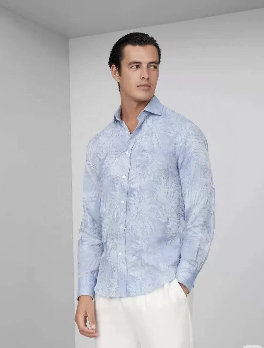 Brunello Cucinelli Brunello Cucinelli Blue Casual Shirt Size US S / EU 44-46 / 1 - 2 Thumbnail