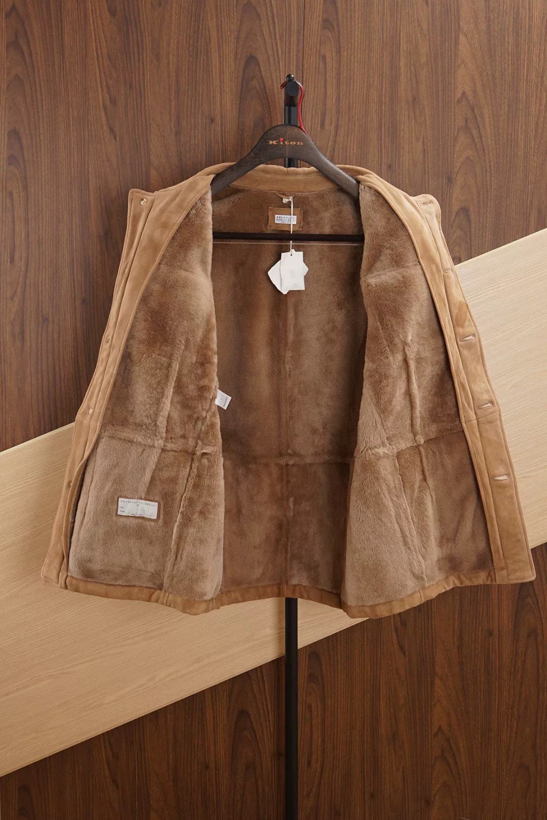Brunello Cucinelli Brunello Cucinelli Shearling Coat Size US L / EU 52-54 / 3 - 3 Thumbnail