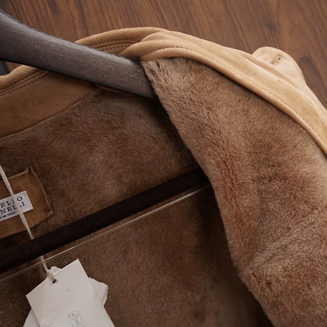 Brunello Cucinelli Brunello Cucinelli Shearling Coat Size US L / EU 52-54 / 3 - 8 Thumbnail