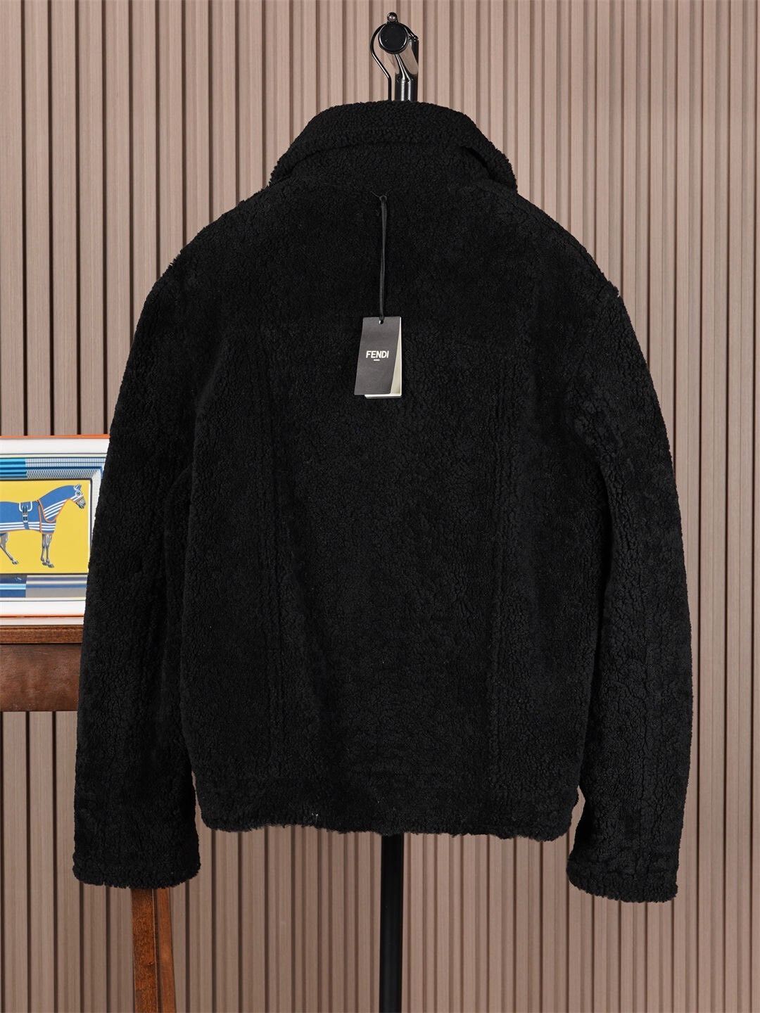 Fendi Fendi Men's Leather Fur Jacket Size US M / EU 48-50 / 2 - 2 Thumbnail