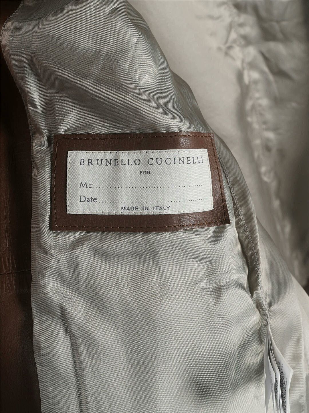 Brunello Cucinelli Brunello Cucinelli Men's Leather Jacket Size US M / EU 48-50 / 2 - 4 Thumbnail