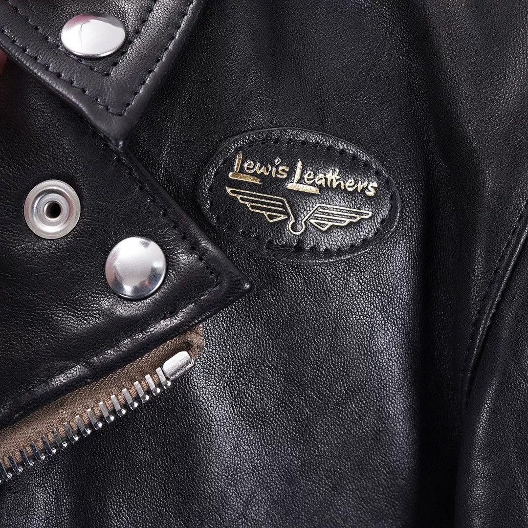 Lewis Leathers Black Leather Biker Jacket for Men Size US M / EU 48-50 / 2 - 5 Thumbnail
