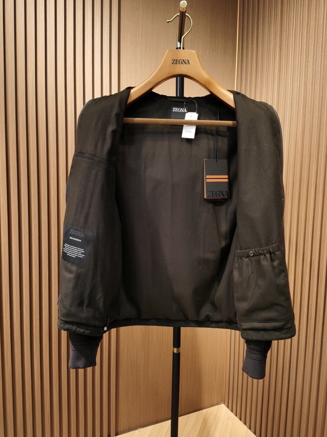 Ermenegildo Zegna Zegna Secondskin Brown Leather Jacket Size US M / EU 48-50 / 2 - 3 Thumbnail