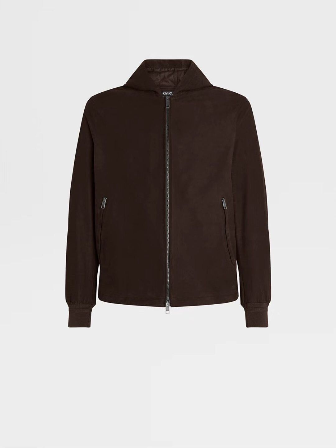 Ermenegildo Zegna Zegna Secondskin Brown Leather Jacket Size US M / EU 48-50 / 2 - 6 Thumbnail