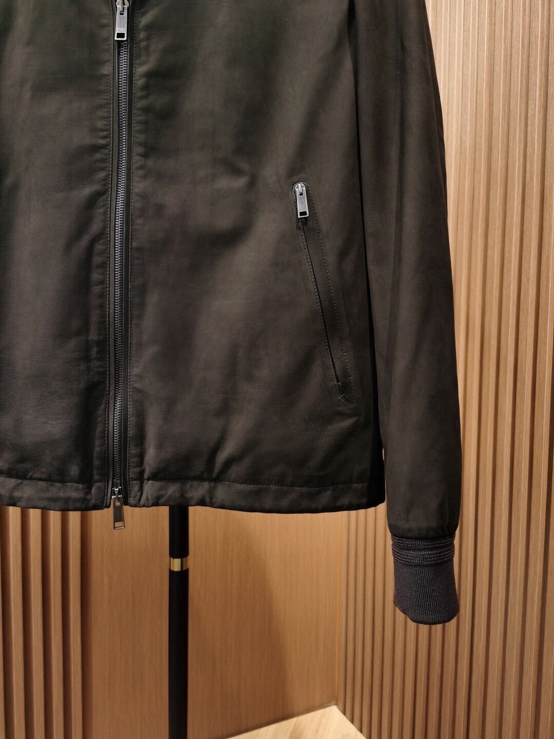 Ermenegildo Zegna Zegna Secondskin Brown Leather Jacket Size US M / EU 48-50 / 2 - 7 Thumbnail