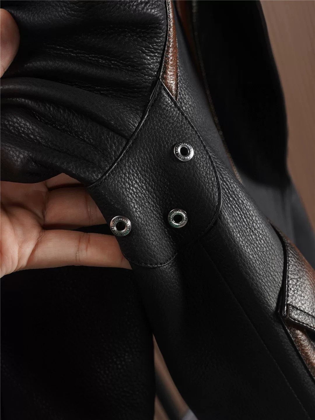 Berluti Berluti Black Leather Jacket with Color Detailing Size US S / EU 44-46 / 1 - 7 Thumbnail