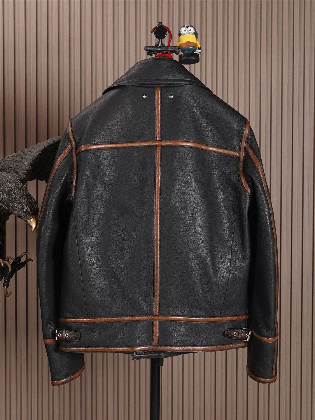 Berluti Berluti Black Leather Jacket with Color Detailing Size US S / EU 44-46 / 1 - 3 Thumbnail