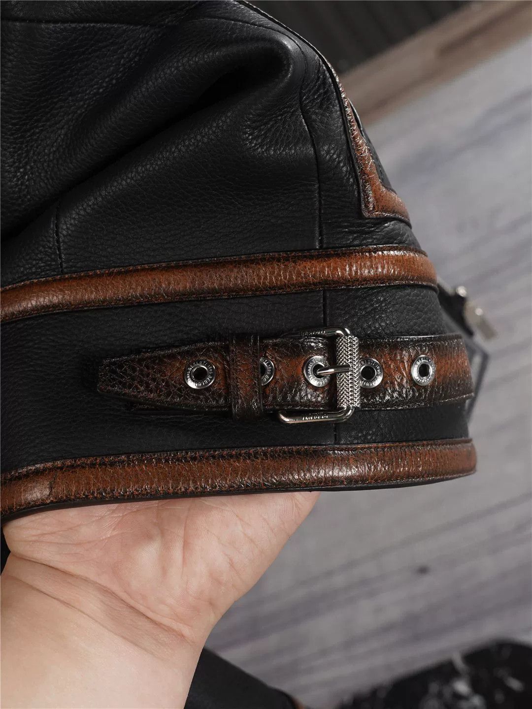 Berluti Berluti Black Leather Jacket with Color Detailing Size US S / EU 44-46 / 1 - 6 Thumbnail
