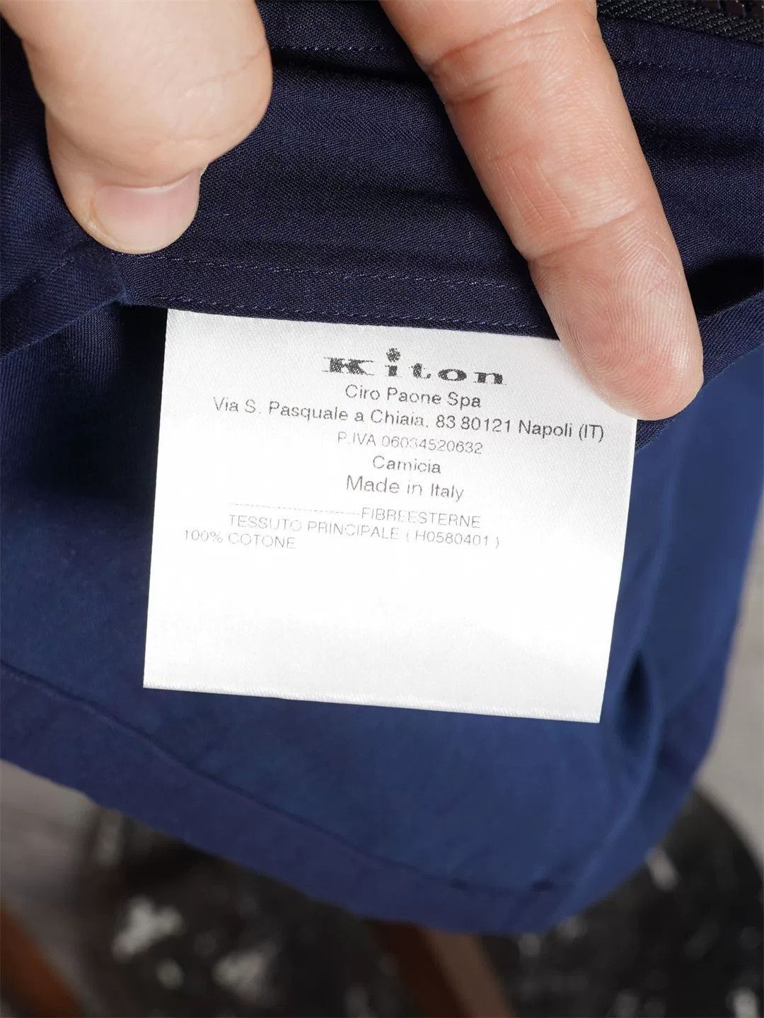 Kiton Kiton Navy Cotton Hooded Jacket Size US M / EU 48-50 / 2 - 9 Thumbnail