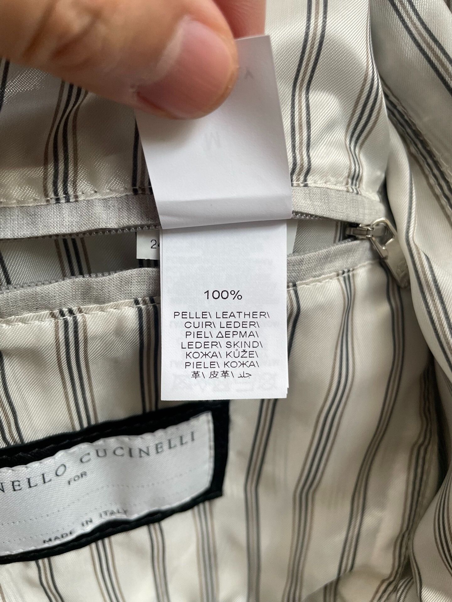 Brunello Cucinelli Brunello Cucinelli Leather Jacket Sale Size US S / EU 44-46 / 1 - 5 Thumbnail