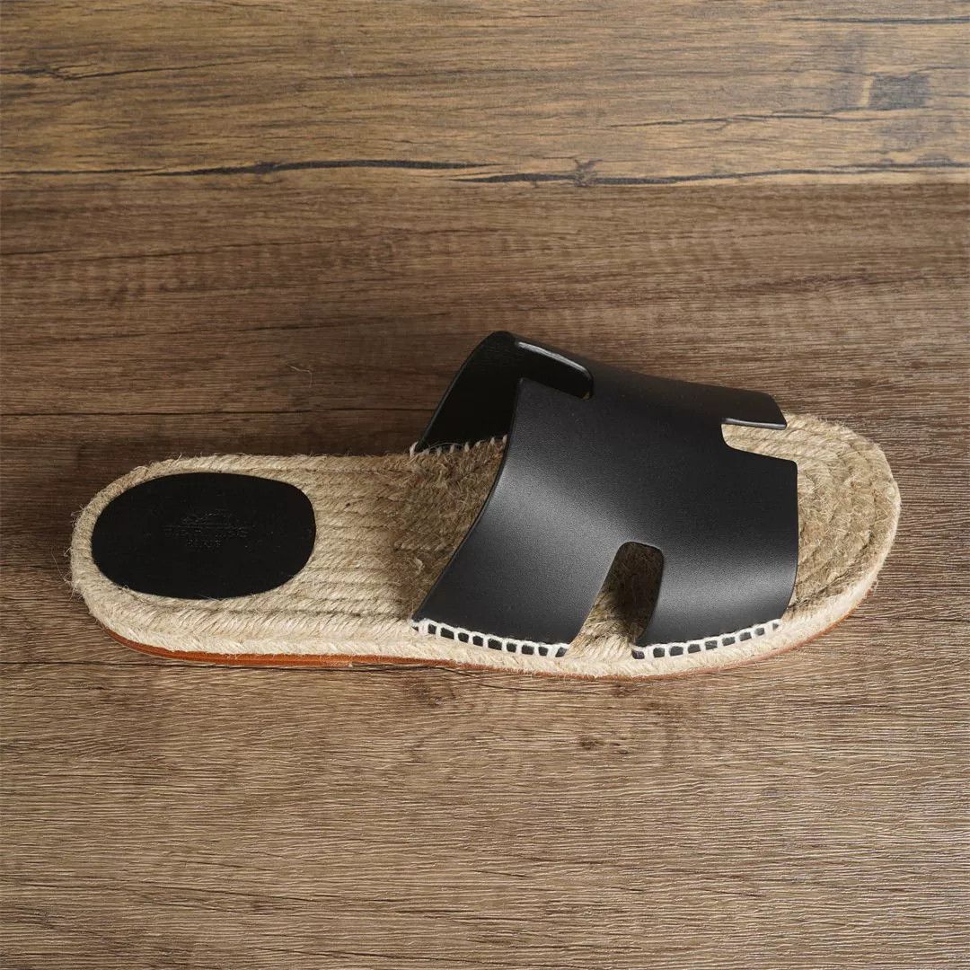Hermes Hermes Men's Leather Slide Sandals Size US 8 / EU 41 - 2 Thumbnail