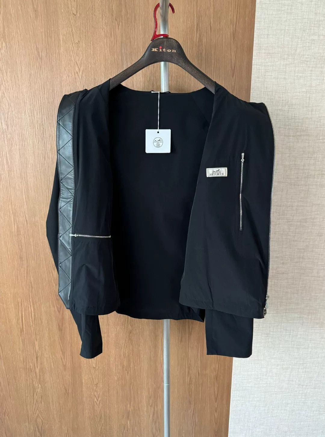Hermes Hermes Men's Hooded Jacket with Leather Details Size US M / EU 48-50 / 2 - 3 Thumbnail
