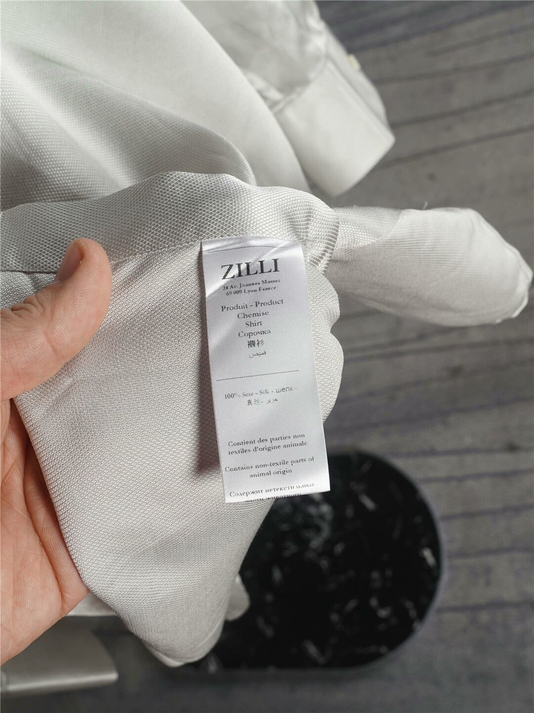 Zilli ZILLI Silk Shirt with Mother-of-Pearl Buttons Size US M / EU 48-50 / 2 - 8 Thumbnail
