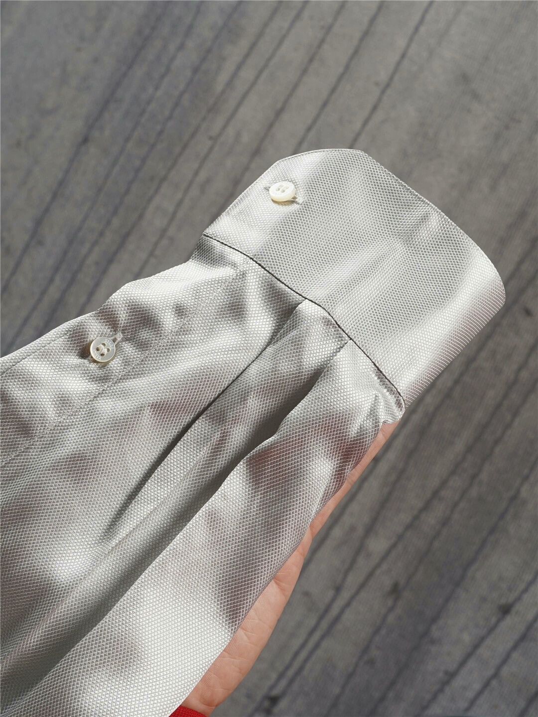 Zilli ZILLI Silk Shirt with Mother-of-Pearl Buttons Size US M / EU 48-50 / 2 - 6 Thumbnail