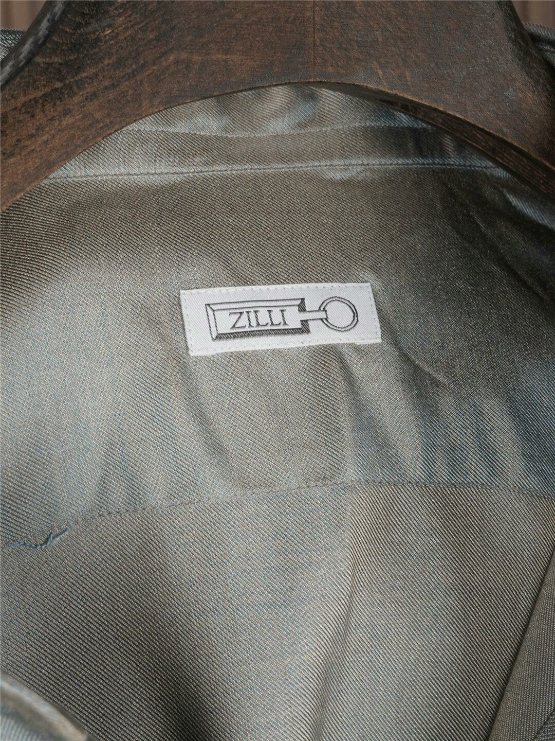 Zilli ZILLI Silk Shirt with Mother-of-Pearl Buttons Size US M / EU 48-50 / 2 - 4 Thumbnail