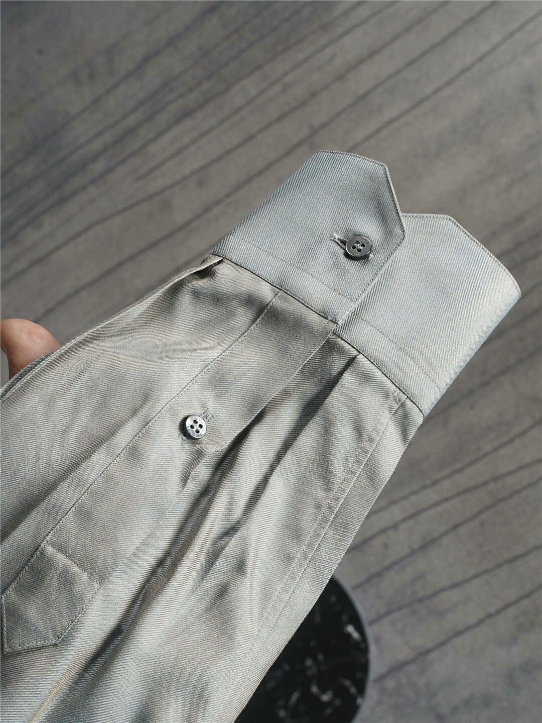 Zilli ZILLI Silk Shirt with Mother-of-Pearl Buttons Size US M / EU 48-50 / 2 - 6 Thumbnail