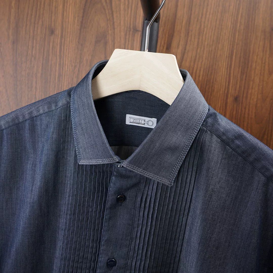 Zilli Zilli Cotton Men's Dress Shirt Sale Size US XS / EU 42 / 0 - 4 Thumbnail