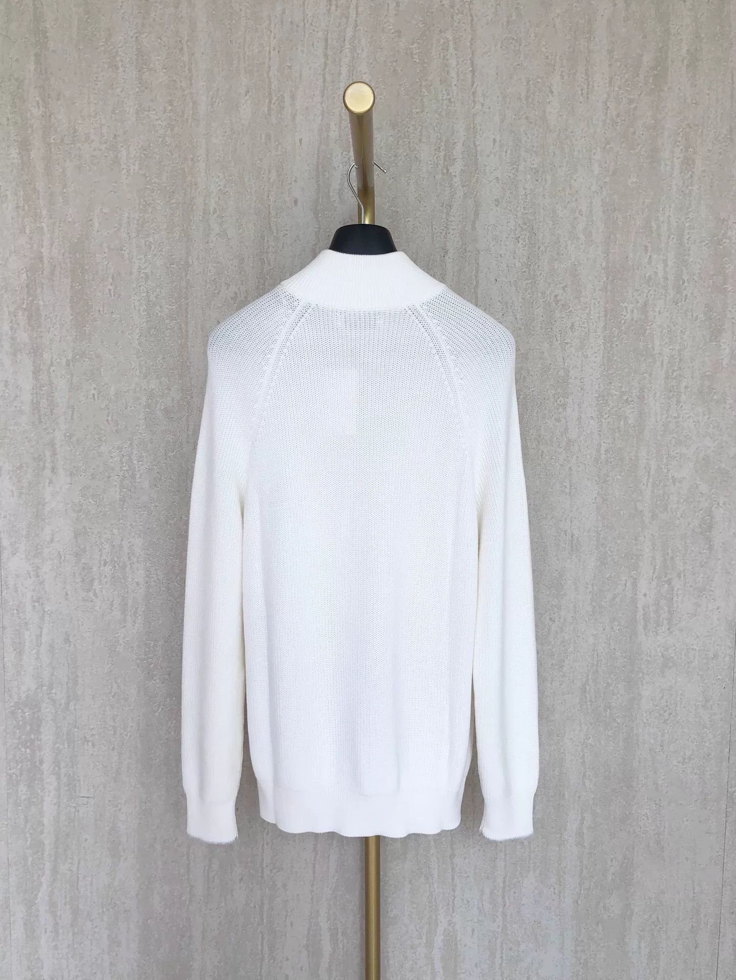 Brunello Cucinelli Brunello Cucinelli White Knit Sweater Size US M / EU 48-50 / 2 - 2 Thumbnail