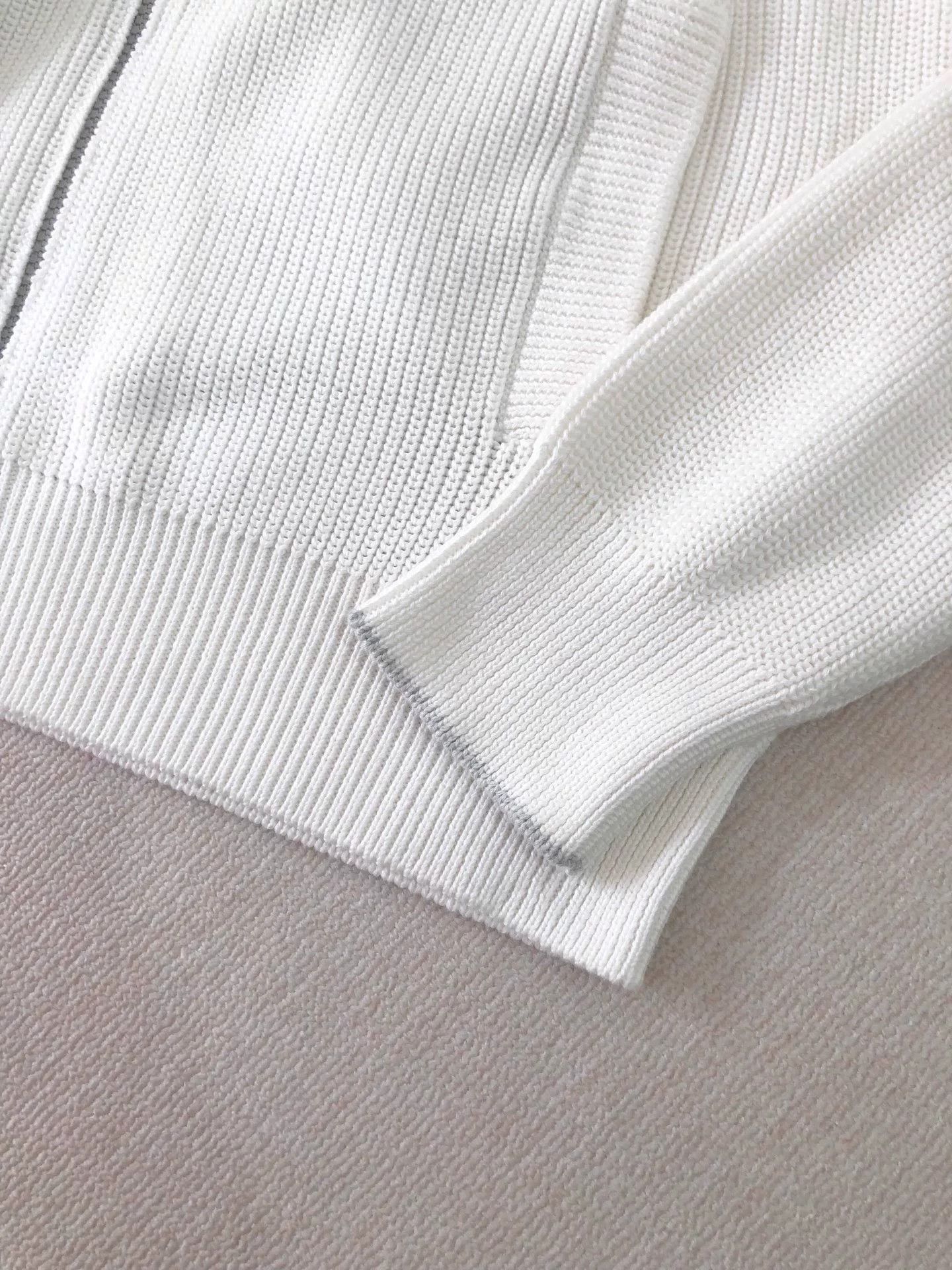 Brunello Cucinelli Brunello Cucinelli White Knit Sweater Size US M / EU 48-50 / 2 - 7 Thumbnail