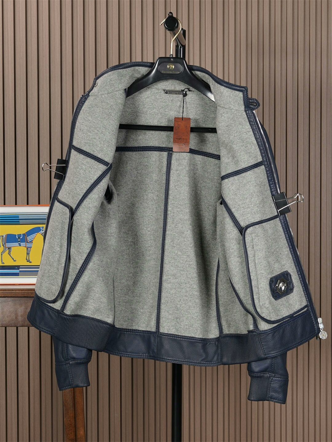 Stefano Ricci Stefano Ricci Leather Jacket with Cashmere Lining Size US M / EU 48-50 / 2 - 2 Thumbnail