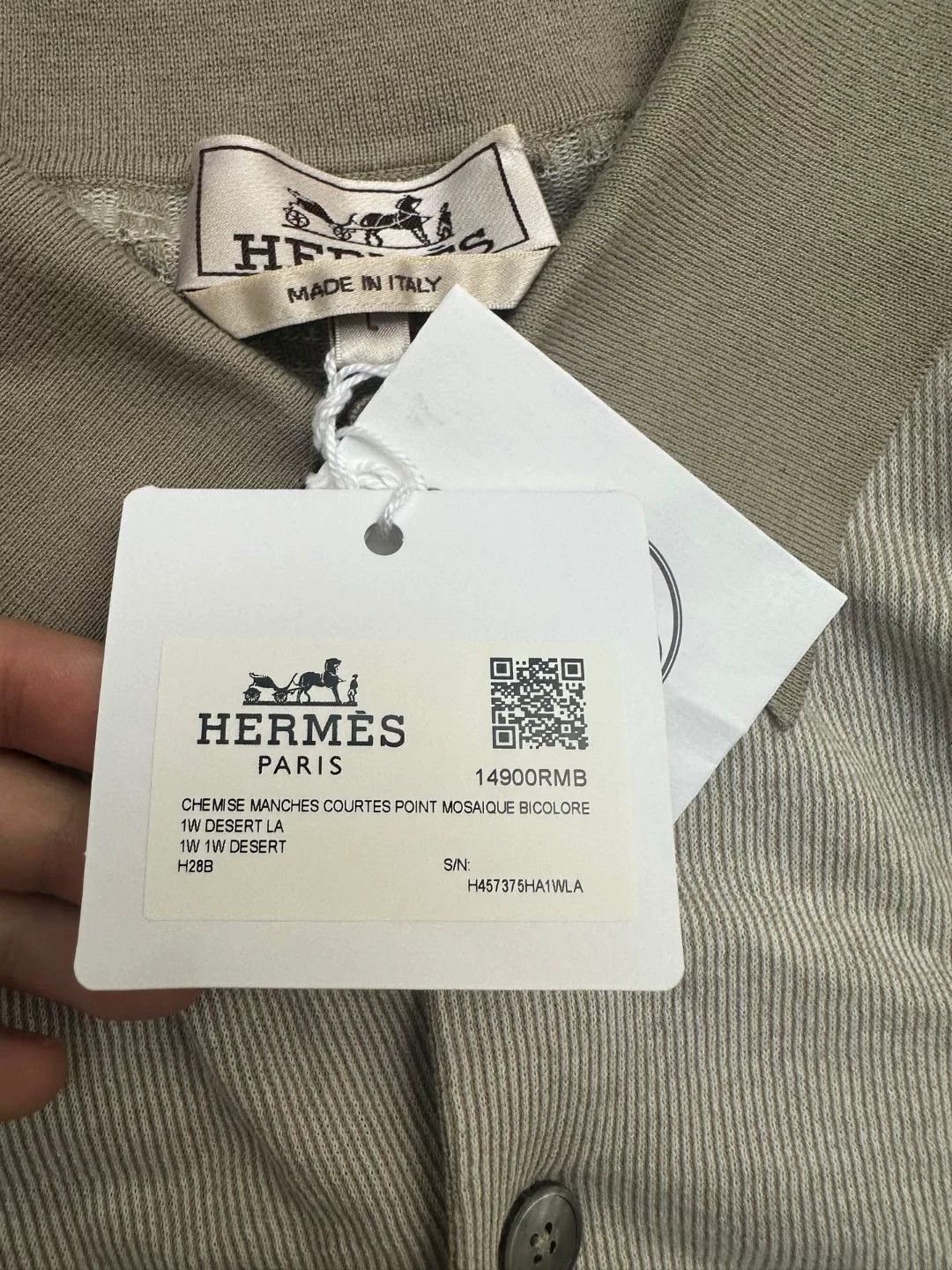 Hermes Hermes Spring Summer Men's Knit Short Sleeve Size US L / EU 52-54 / 3 - 5 Thumbnail
